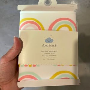 Cloud island silicone placemat